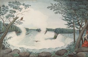 Niagara Falls fra oven, ca. 1766